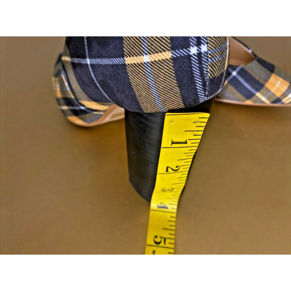 NEW YORK & COMPANY PRINT PLAID BLOCK HEEL WOMEN'S PUMP SHOES SIZE 7 - Picture 8 of 11